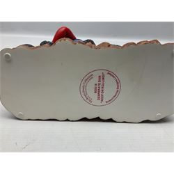 Ten Robert Harrop figures from the Beano Dandy collection, comprising Desperate Dan Keep on Rolling BDS10, Hank From The Three Bears BD37, Desperate Dan CBD15, Little Plum CBD23, 'Erbert CBD16, Fatty CBD08, Babyface Finlayson CBD06, Roger the Dodger CBD04, Beryl the Peril CBD17 and Collectors Plaque BDCP, all with boxes