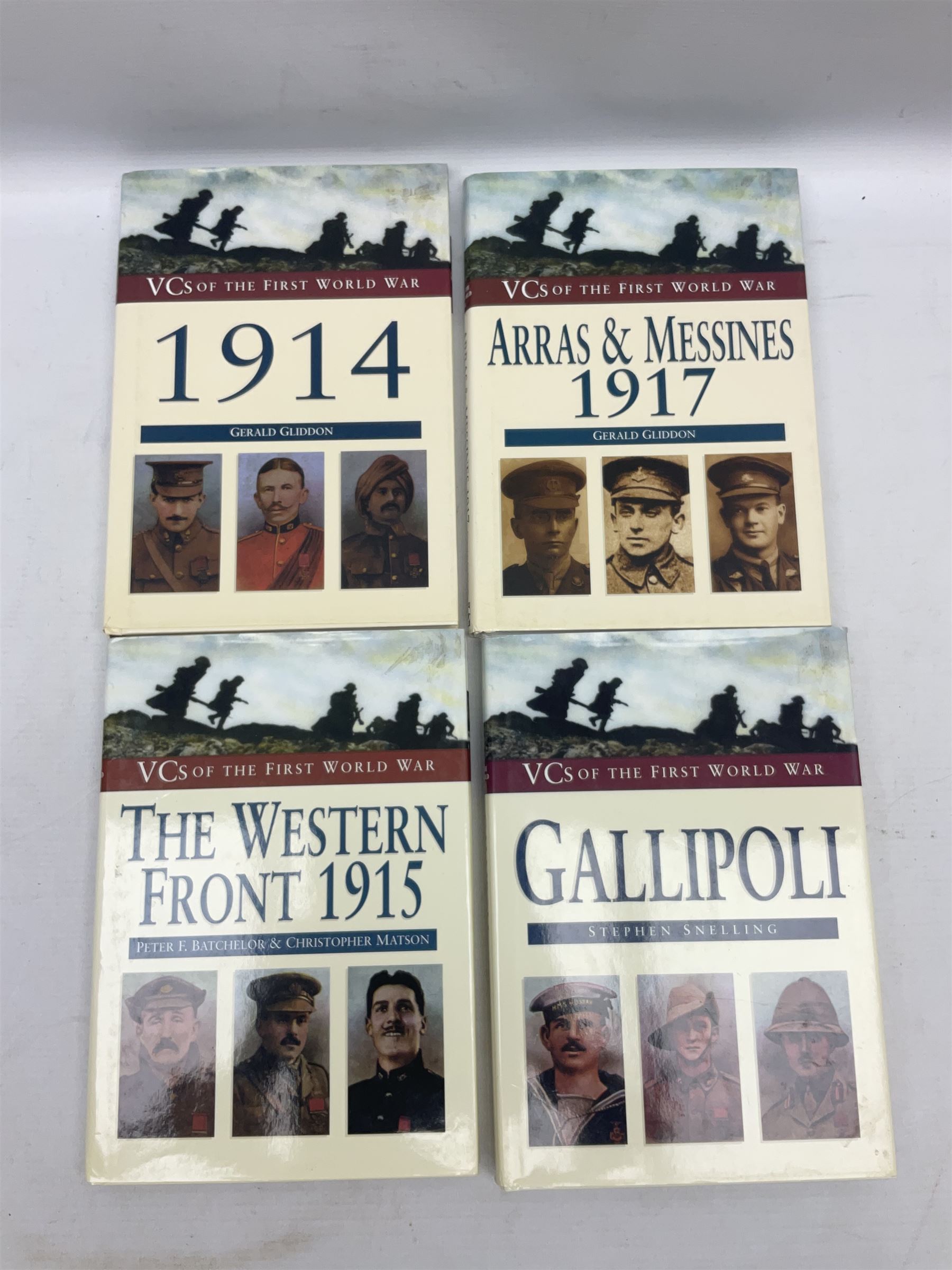 Nine reference books of Victoria Cross interest including four 'VCs of the First World War
