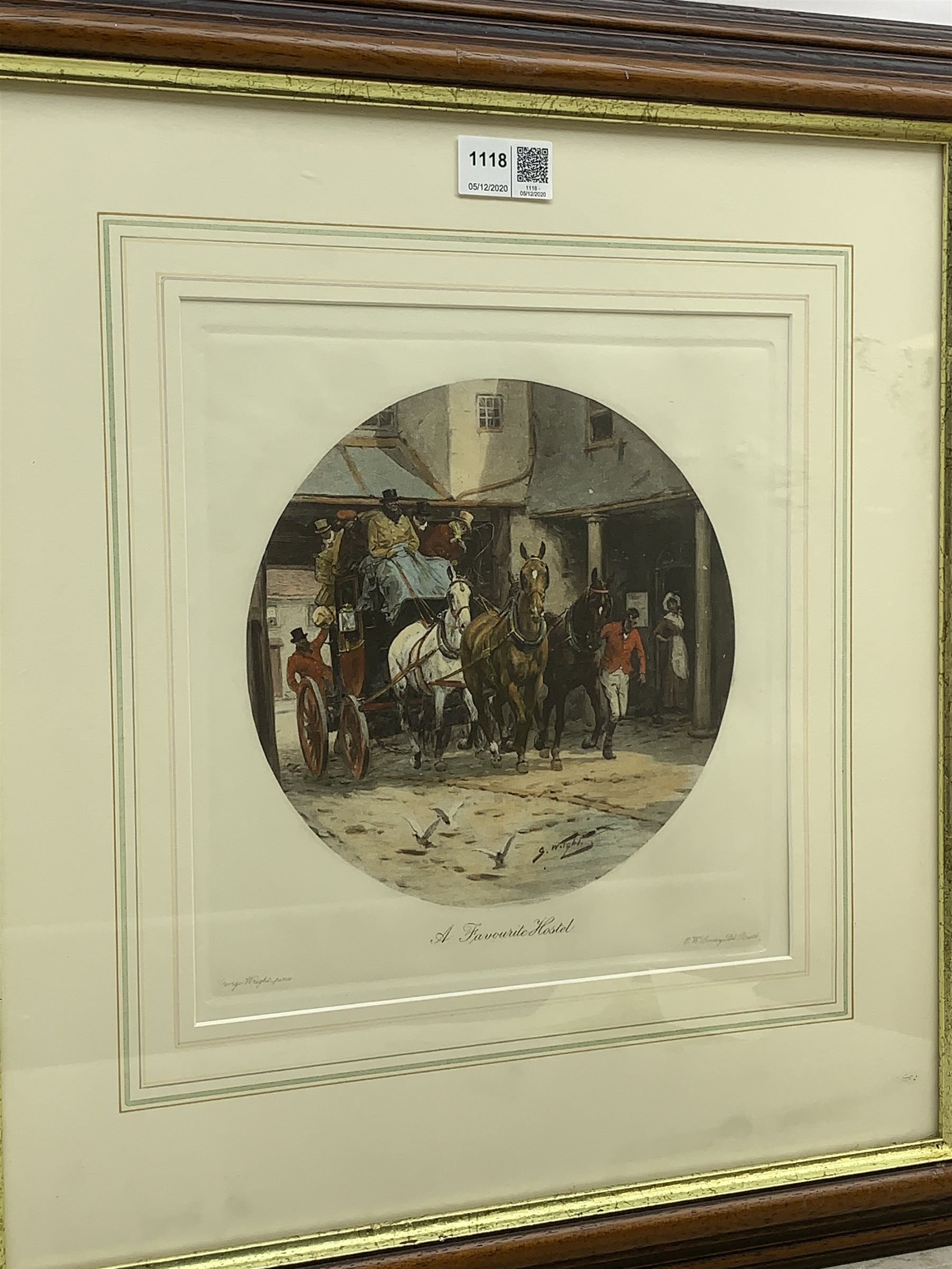 'A Favourite Hostel' and 'Castle Garth Newcastle', two engravings pub. Thomas Ross collection; engraving of Whitby and another print various sizes (4)