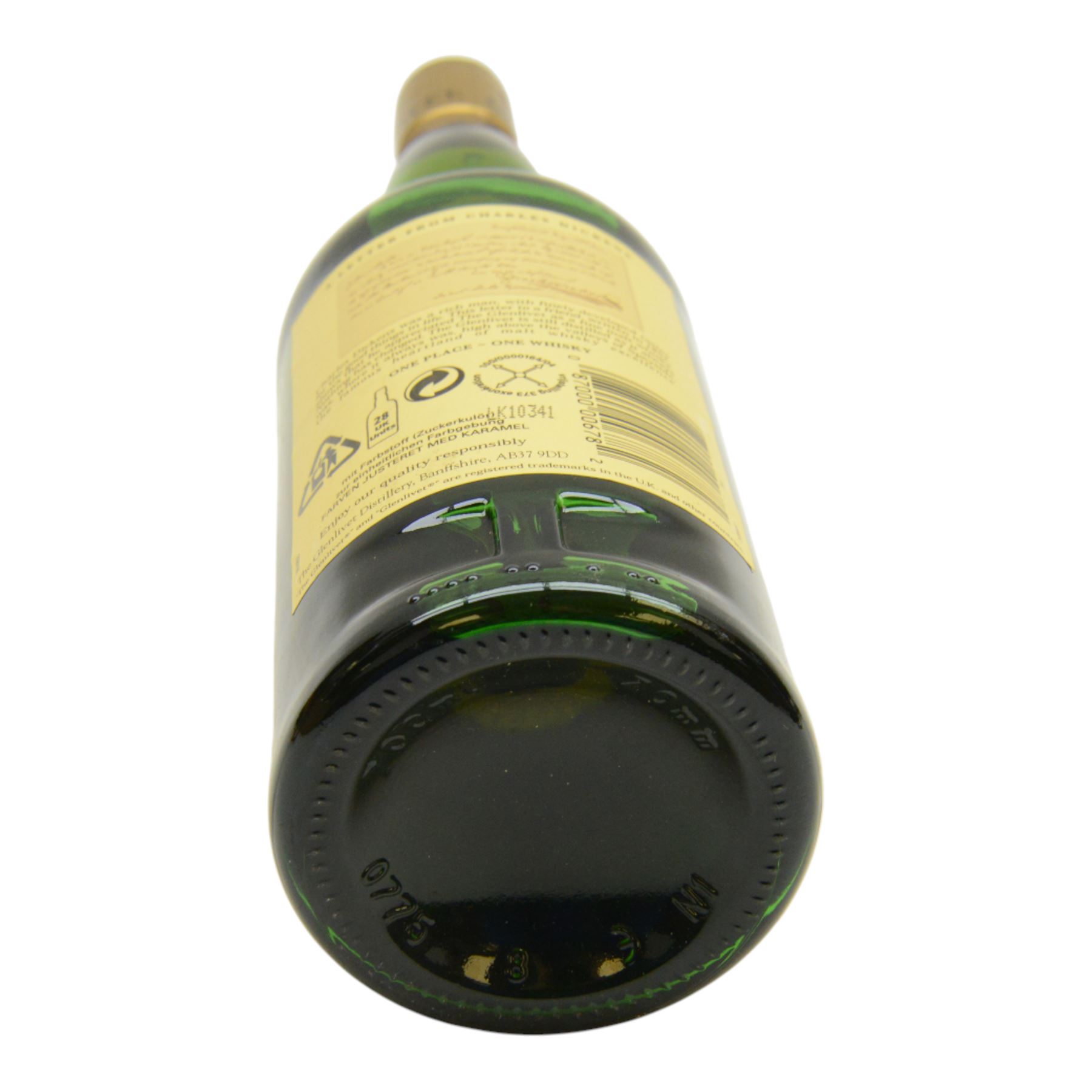 The Glenlivet 12 year old, single malt scotch whisky and The Glenlivet 12 year old aged in oak cast single malt scotch whisky