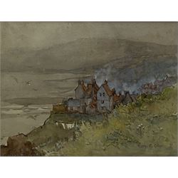 Edith F Grey (British 1862-1915): 'Robin Hood's Bay', watercolour signed, titled and signed verso 21cm x 28cm 