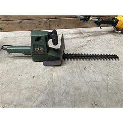 McCulloch TM210 petrol strimmer and a Black & Decker GT150 hedge cutter   