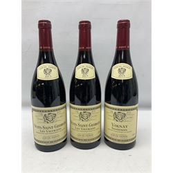 Mixed red wine from Louis Jadot, to include, 2015 Volnay, 2015 Pommard Clos De La Commaraine, 2015 Nuits Saint Georges, etc, various contents and proof, (10)
