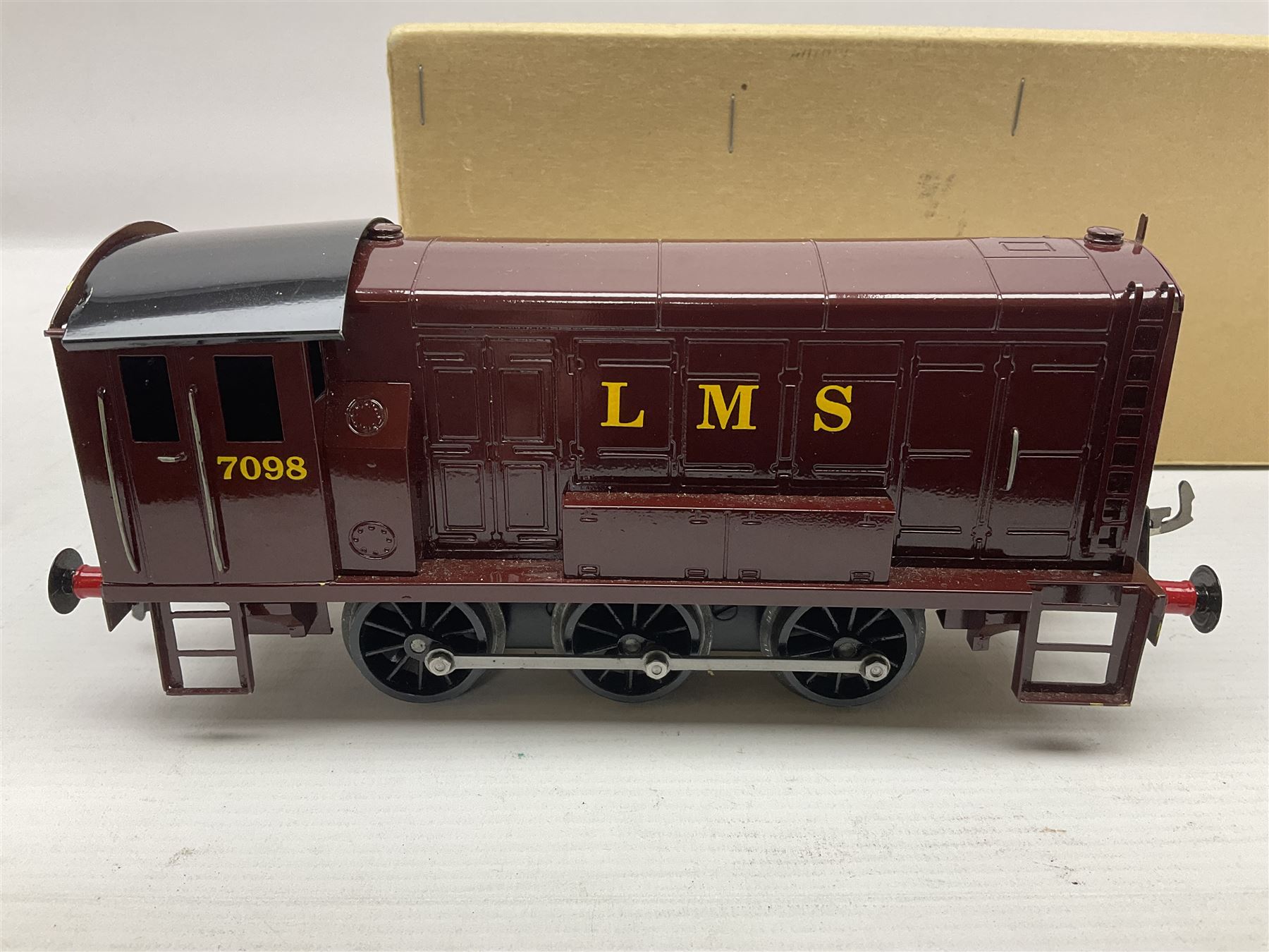 Ray Cooper '0' gauge - Directory Series LMS 0-6-0 diesel shunting locomotive No.7098; in plain brown box with RAC label and instructions