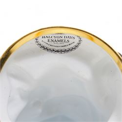 Three Halcyon Days enamel bonbonnieres comprising a mallard, panda and frog, H7cm max (3)