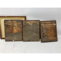 Victorian silhouette; after Josepha Reynolds 'A Bacchante', 19th century print; after John Hoppner pair 19th century colour prints, Frank Paton 'Not at Home', etching signed in pencil, together with etching, engraving and frame (9)