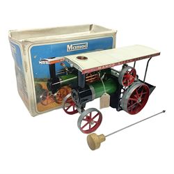  Mamod 'Live Steam' T.E. 1a Steam Tractor with steering rod, scuttle, burner and funnel; boxed.