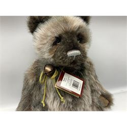 Two large Charlie Bears, comprising Gingerbread Ted CB161612, and Martin CB161641, each designed by Isabelle Lee, both with tags 