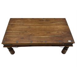 Hardwood rectangular coffee table