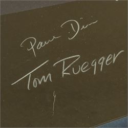 Limited edition ‘Batman Lightning’ Batman Animated Series framed print, signed by the voice actors, limited edition no 28/500, H77cm including frame