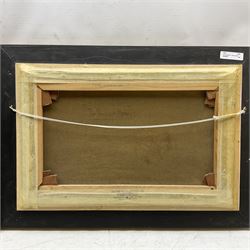 Frank Hider (British 1861-1933): 'High Tide on the Sussex Coast' and 'Near Ilfracombe', pair oils on canvas signed, titled verso 30cm x 48cm (2)