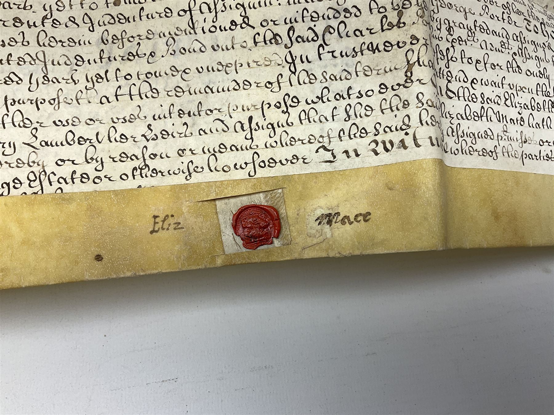 Three 17th/18th century manuscript deeds on vellum relating to properties in Bowling Alley Lane, Hull - one dated 16/12/1689 with seal 44 x 65cm; mortgage dated 20/2/1711 56 x 74cm; and assignment of mortgage dated 5/5/1727 with seal; all folded (3)