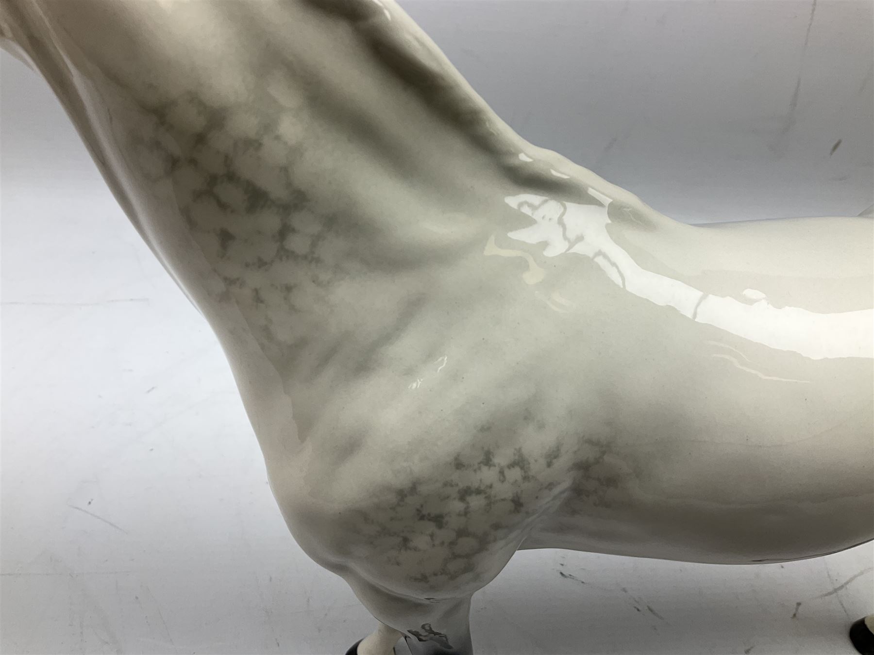 Beswick Large Hunter in grey no. 1734, printed mark beneath, H30cm