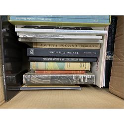 Collection of natural history books, including Lloyd's natural history books, four volumes, Insects of the British woodlands, Flowers of the field Johns & Elliott, Textbook of Theoretical Botany three volumes etc, seven boxes 