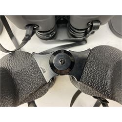 Eleven cased pairs of binoculars to include Summit 8x30,  Concord 8x40, Tasco no. 106 8x - 16x40, Chinon 10x50, Tokina 7x42 Field, Zoom 6x- 12x32 etc