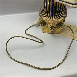 Minerva Collection The Golden Mask of Tutankhamun limited edition lamp: with certificate and shade, H46cm