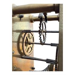 Andrew King of Hull - late 19th century mahogany cased 8-day fusee timepiece wall clock, with a 30