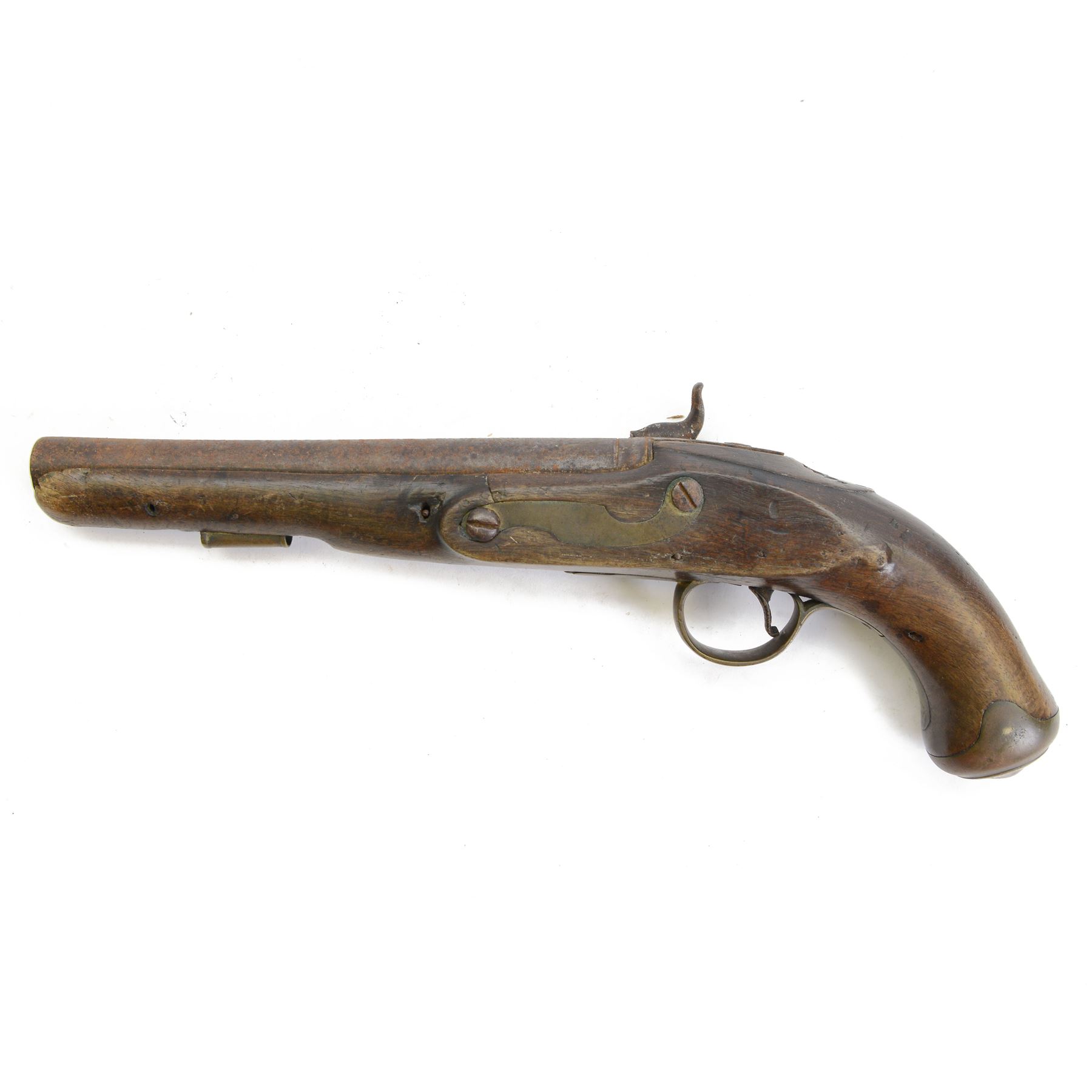 19th century percussion pistol, L41cm