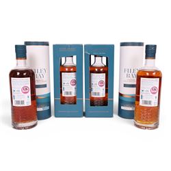 Sprit of Yorkshire Distillery, Filey Bay Special Release Yorkshire Day single malt whisky, 70cl 55% vol, for the years 2021, 2022 and two bottles 2024