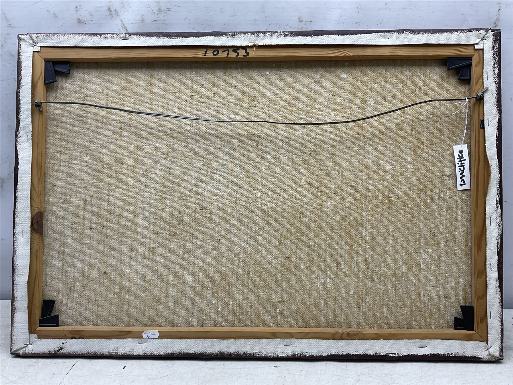 John Bampfield (British 1947-): The Charge of the Light Brigade, oil on canvas signed, 51cm x 76cm (unframed)