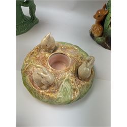 Collection of Sylvac, including posy vase, jug and dog figure, together with a Hornsea Fauna jug