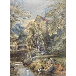 John C Syer (British 1844-1912): Rigg Mill Whitby, watercolour signed 57cm x 42cm