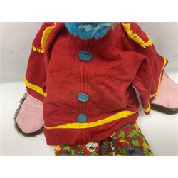 1970s Pelham Vent Puppet in the form of a monkey, the ventriloquist dummy donning floral trousers and hat