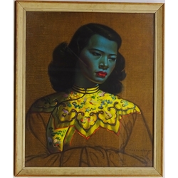  Vladimir Tretchikoff (Kazakhstan 1913-2006): 'The Chinese Girl', 1960's colour print 60cm x 50cm  