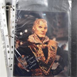 Collection of Sci-Fi signed photographs, mostly Star Wars, including Kenny Baker (R2D2), Jeremy Bulloch (Boba Fett), Michael Carter (Bib Fortuna), Phil Brown (Uncle Owen), Peter Mayhew (Chewbacca), Mike Edmonds (Logray), Warwick Davies (Wicket), Dave Prowse (Darth Vader) and Lou Ferringo (The Hulk), all dedicated, obtained at the Dave Prowse Promotions Mulitcon Event 1998 at The Norbreck Caste Hotel, Blackpool