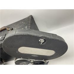 Arriflex 16 camera body, serial no. 11250, three 400ft magazines, cased filter set, 'Angenieux-Zoom Type 4x17.5B F.17.5-70mm' lens, serial no. 1199886 cases and other Addiflex equipment in hard case 