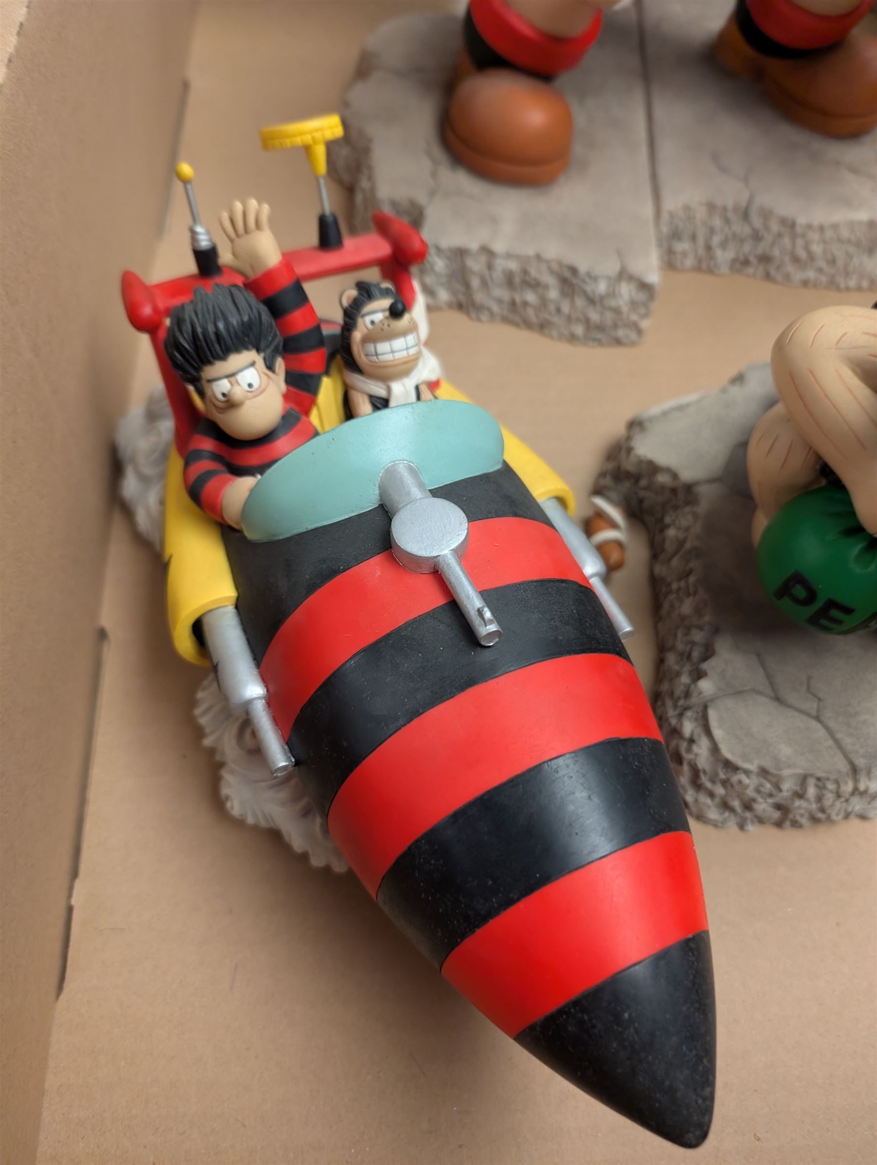 Robert Harrop The Beano Dandy Collection Menacemobile, boxed together with Robert Harrod Big Gnasher and Big Dennis, five Robert Harrod Camberwick Green collection figures, etc