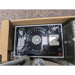Electrical testing equipment and similar, to include Levell Transistor RC Ocillator type TG 150M, PYE Function Tester, RigExpert AA-200, etc