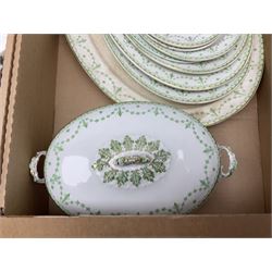 Collection of tea and dinnerwares to include Wedgwood Campion, etc in five boxes 