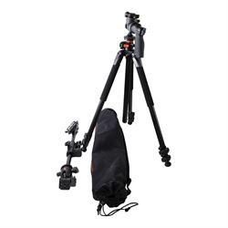 Vanguard Alta Series 70 tripod with a GH-200 pistol-grip ball head, in soft carry case, together with an Opticron Hide Clamp