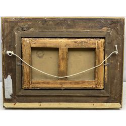 Stanislas Lépine (French 1835-1892): Figure by the Riverside, oil on canvas signed 19cm x 32cm