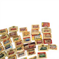 Collection of Lledo bus models, all boxed