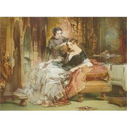 George Cattermole (British 1800-1868): 'Amy Robsart', watercolour signed with monogram and...