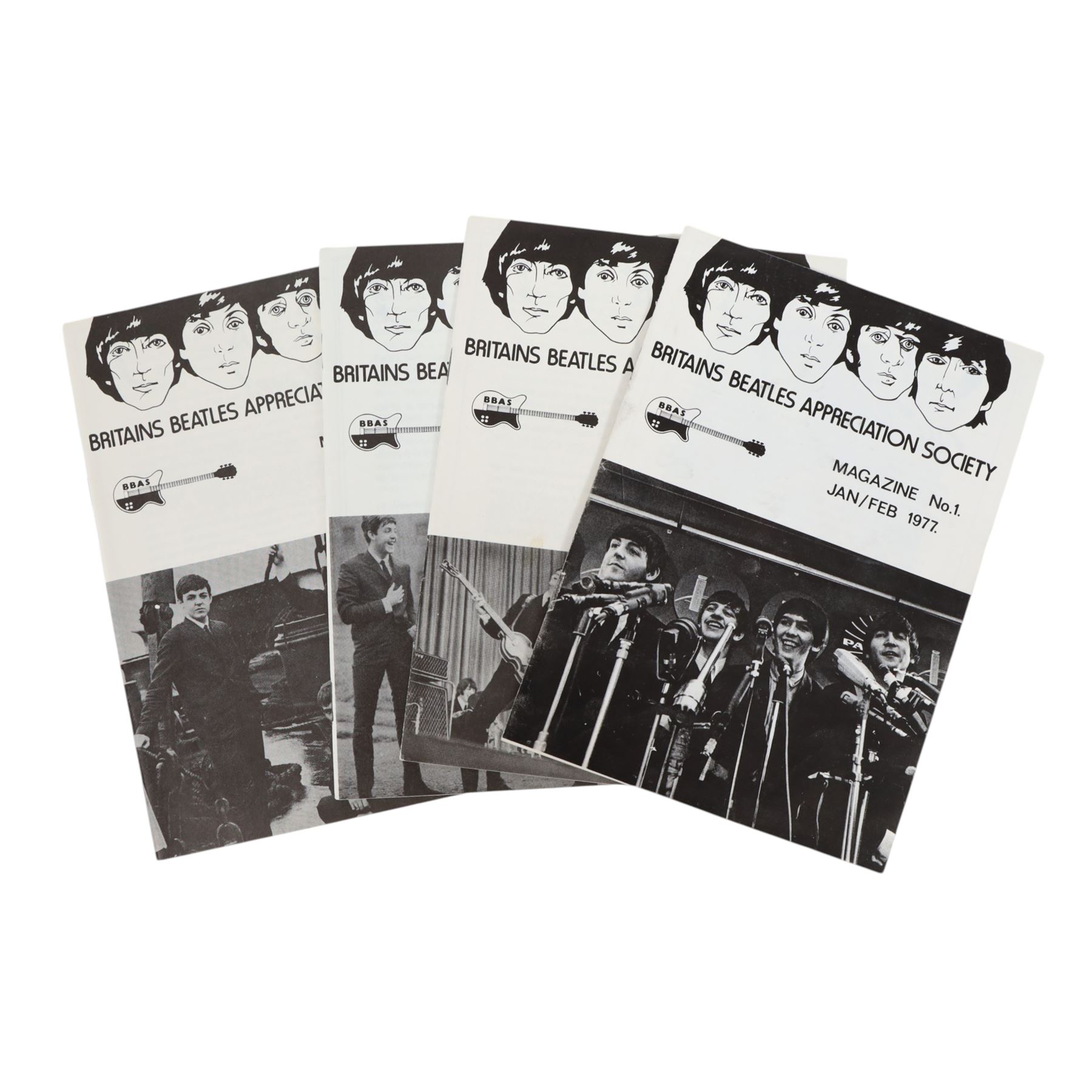 Beatles Fan Club ephemera, comprising The Official Beatles Fan Club welcome letter and letter regarding the bands separation, Britains Beatles Appreciation Society welcome letters, booklets and magazines nos. 1 to 4, Liverpool 1977 Beatles Convention flyer, etc