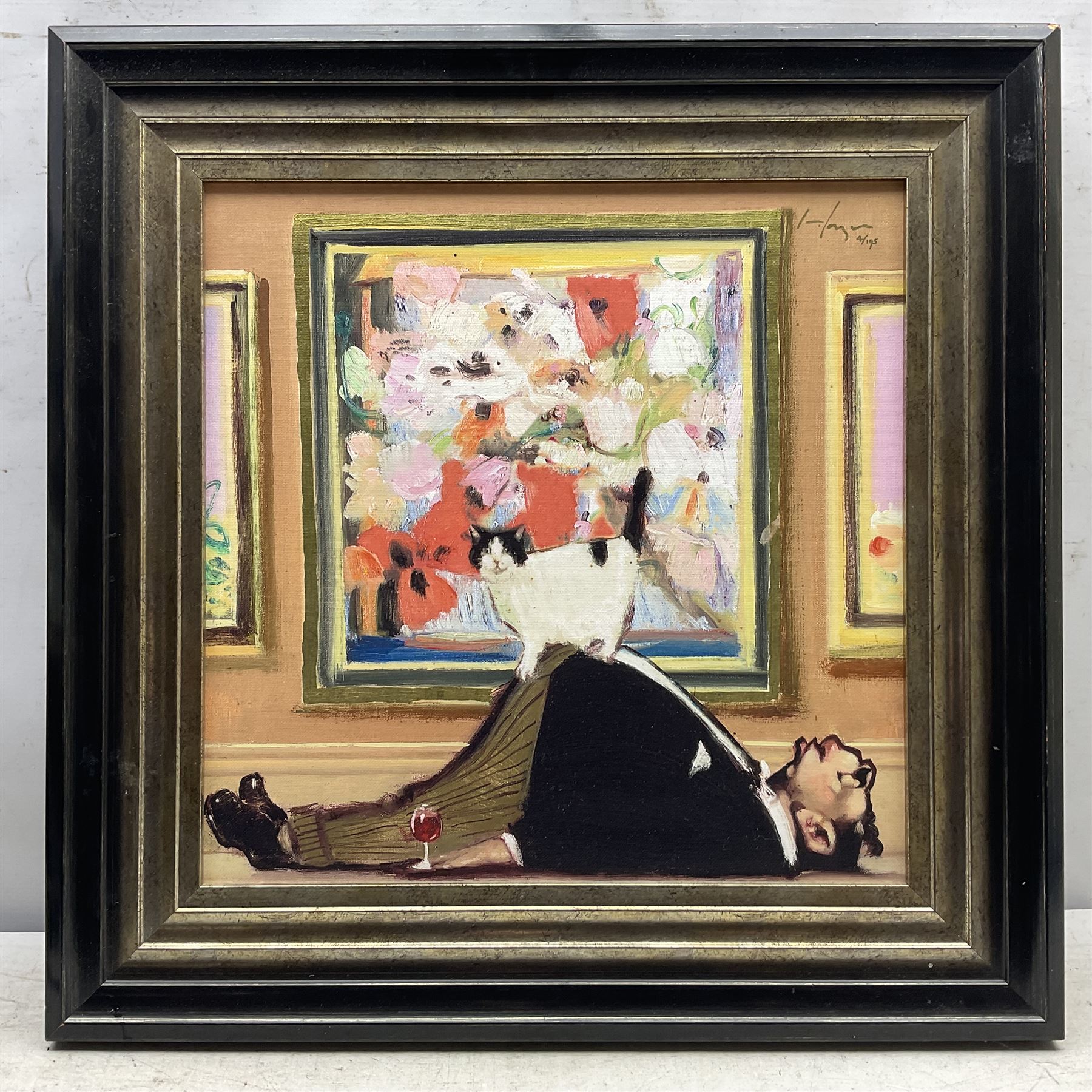 Joseph Hargan (Scottish 1952-): Grounded,  limited edition giclée print with hand embellishment on board signed and numbered 4/195, certificate of authenticity verso 39cm x 39cm 