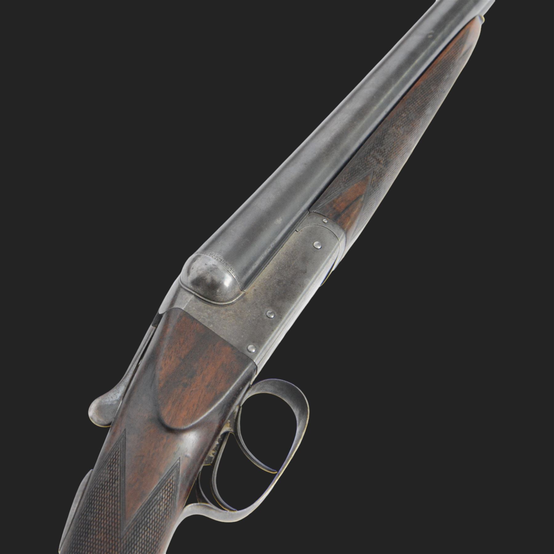 William Cashmore 12 bore, double trigger, boxlock ejector side by side double barrel shotgun with 71cm (28