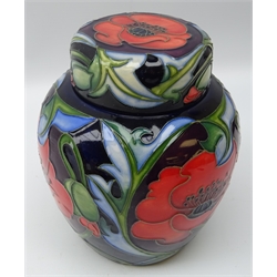  Moorcroft ginger jar and cover decorated in the Wilverley pattern, designed by Rachel Bishop, dated 2007 no. 189 H16cm   