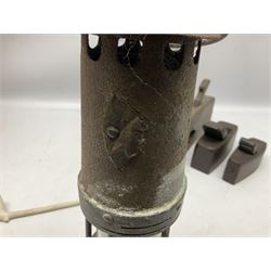 Pair of Lemaire Fabi of Paris mother of pearl opera glasses, together with Ajax 10 x 50 Ajax binoculars, four wooden planes, mining lamp and clay pipe 