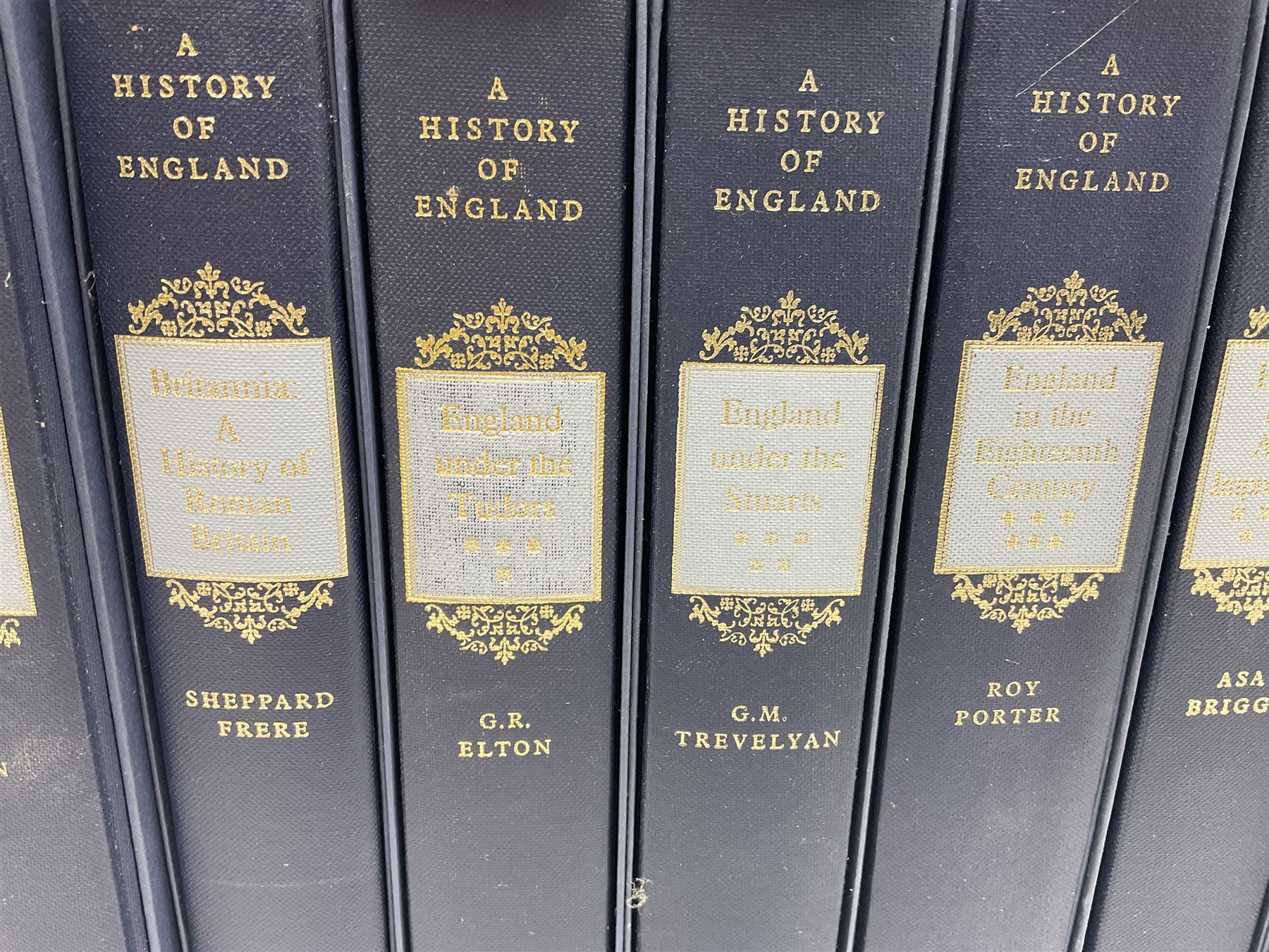 Folio Society; A History of England series, 12 vols by various authors, including: G. M. Trevelyan; G. R. Elton; Asa Briggs; and others, all in their original slipcases
