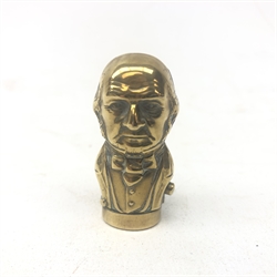  Brass vesta in the form of a bust of Gladstone H4.5cm   