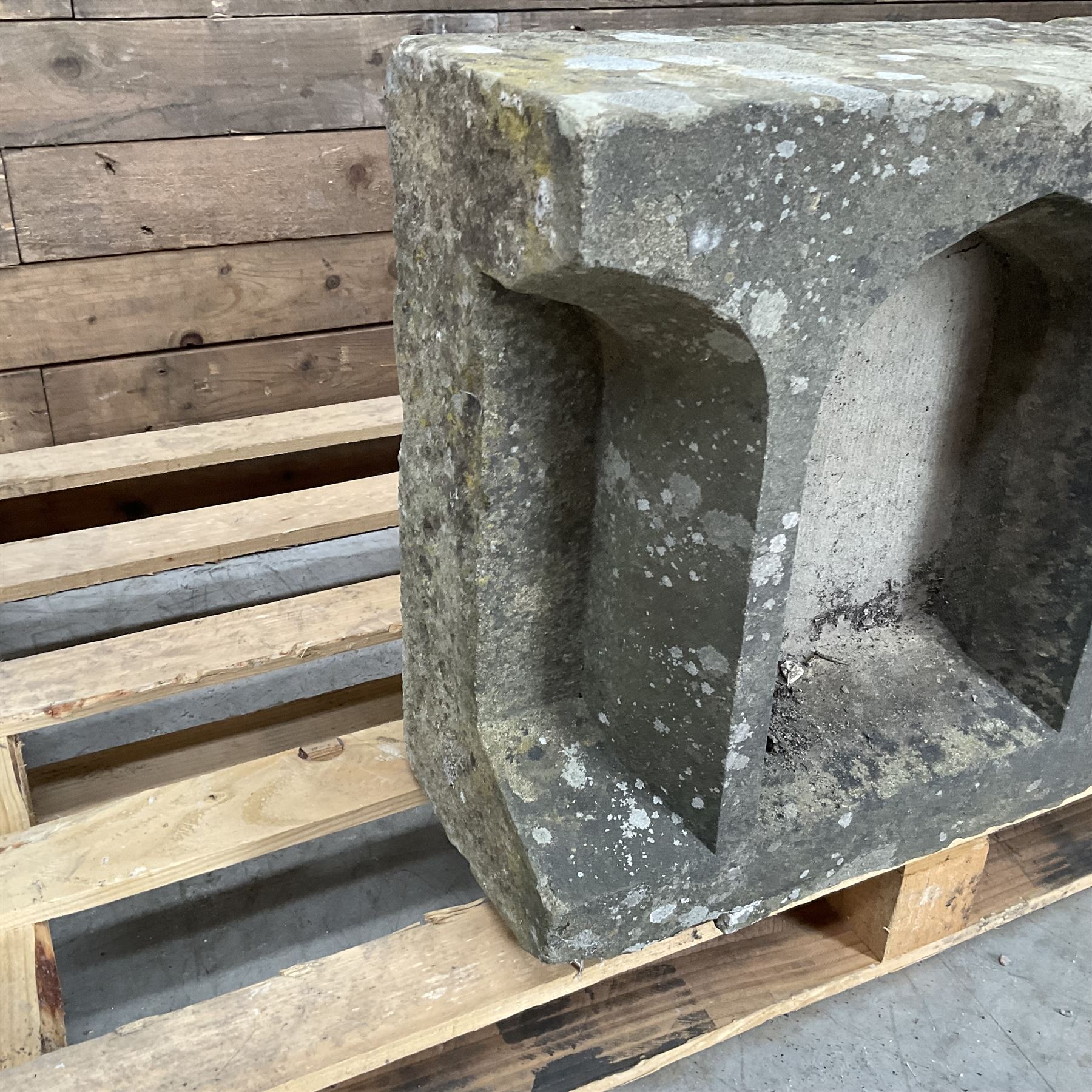 18th century carved sttone balustrade section