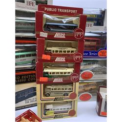 Various makers - twenty-eight die-cast models of buses by EFE (Exclusive First Editions), Lledo, Days Gone etc including GB Models limited edition Bedford OB Coach No.45/1000 with certificate; most boxed but six unboxed (28)