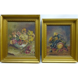  Still Life of Fruit, two oils on canvas signed and dated 1923 by R. Matley, Rural Landscapes, four 20th century watercolours signed B Swain and C W Packitt, one other and three prints max 38cm x 26cm (10)  
