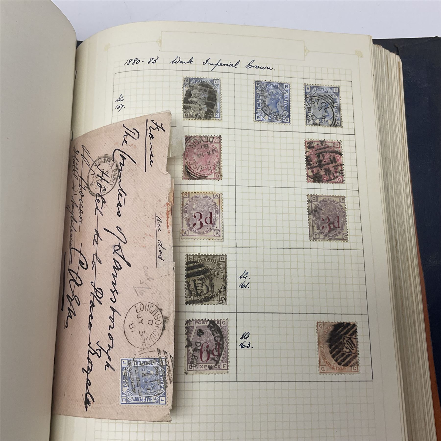 Great British and World Queen Victoria and later stamps, including imperf and perf penny reds, half penny 'bantams', King Edward VII five shillings,  Straits Settlements, Ceylon, New Zealand, Canada, India etc, housed in a single album
