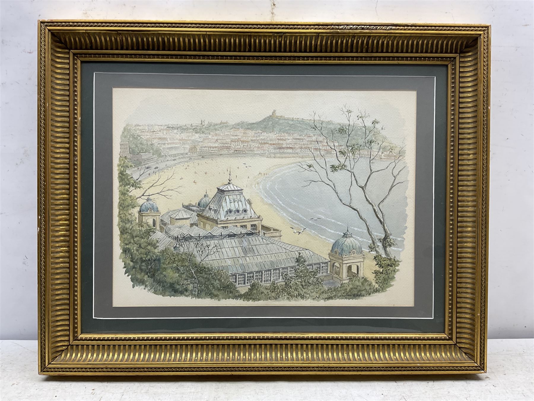 Sam Burden (British 1932/38-): Scarborough Spa, watercolour signed 35cm x 49cm