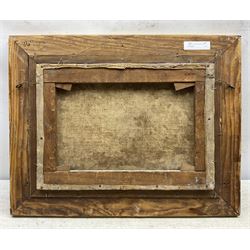 Dutch School (19th Century): Windmill and Frozen Lake, oil on canvas indistinctly signed 'S E Marriag*' and dated 1834, 24cm x 34cm 